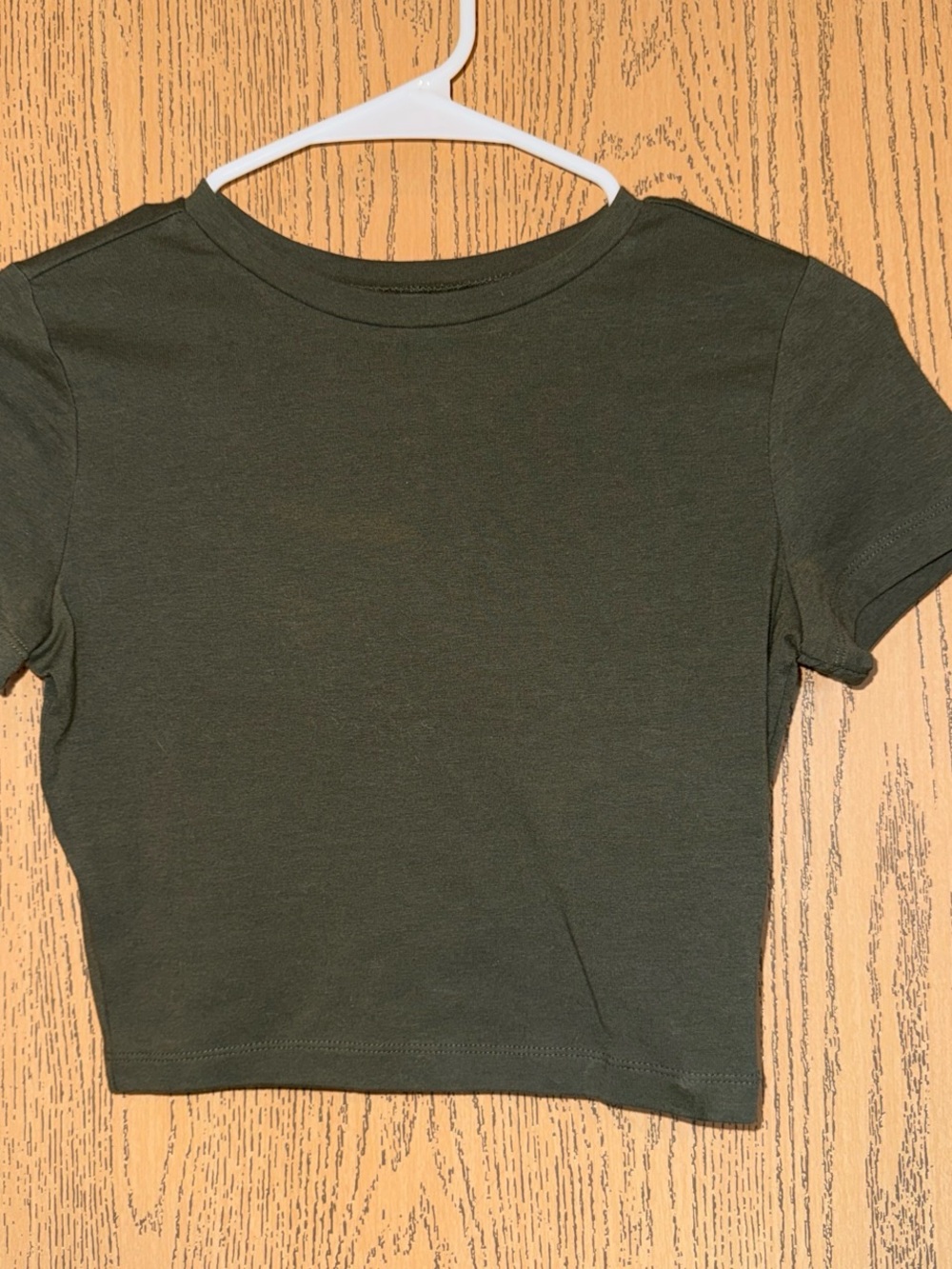 wild fable Olive Green Short Sleeve Crop Top